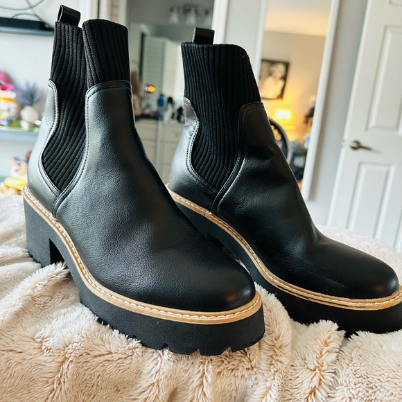 DV by Dolce Vita Black Heeled Boots - Picture 6 of 10